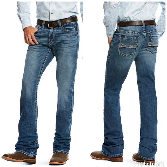 NEW Ariat Men's M2 Grayson Fargo
Relaxed Stretch Boot Cut Jeans 40x34 - Picture 1 of 16